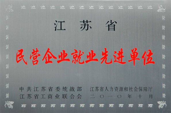 鸿运国际集团再次被评为江苏省“民营企业就业先进单位”与“民营企业纳税大户”