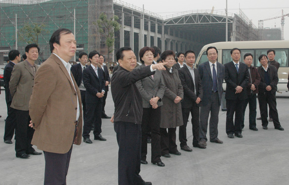 常州市市长王伟成一行来鸿运国际集团督查特种及超高压电缆项目建设情形